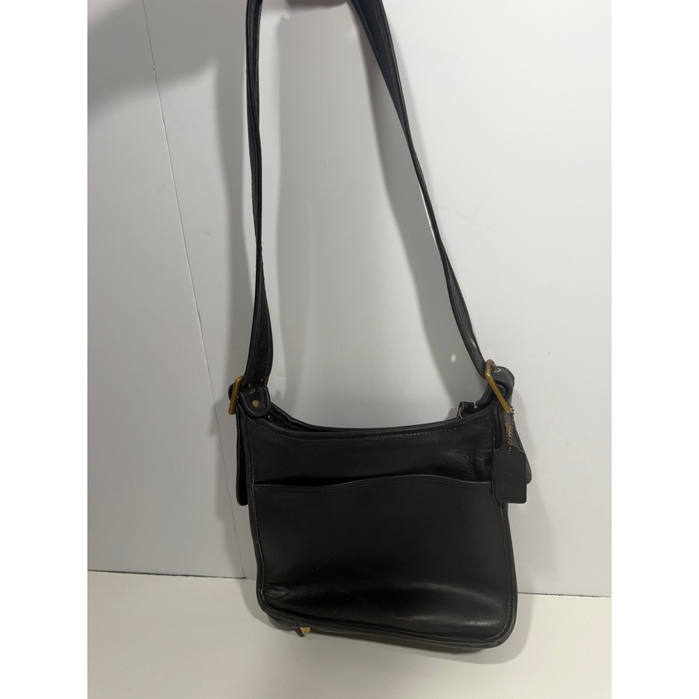 Vintage‎ Coach legacy 9966 Black Leather Hobo Shoulder Bag USA Made Hardware